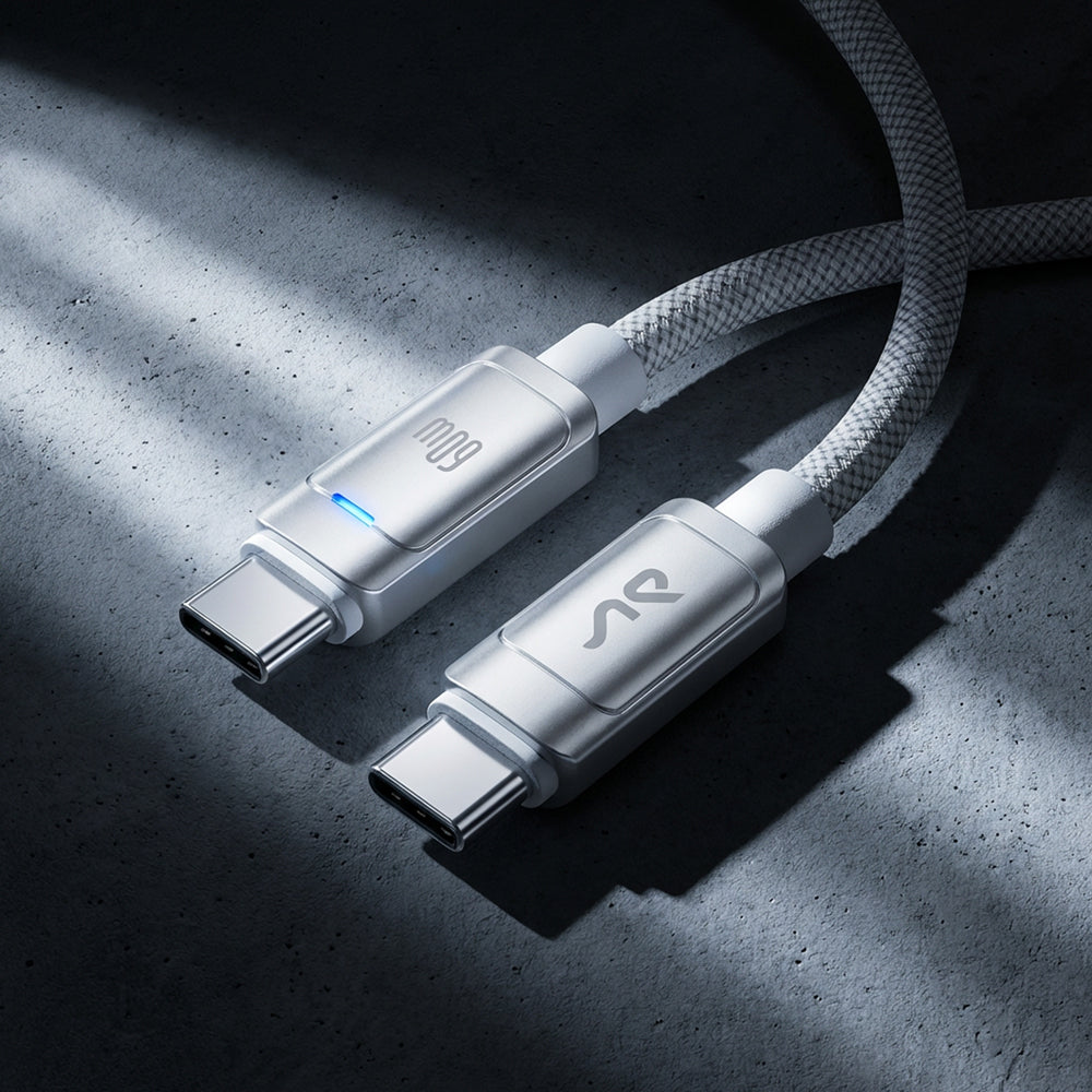 Zinc Alloy Braided Cable w LED Indicator