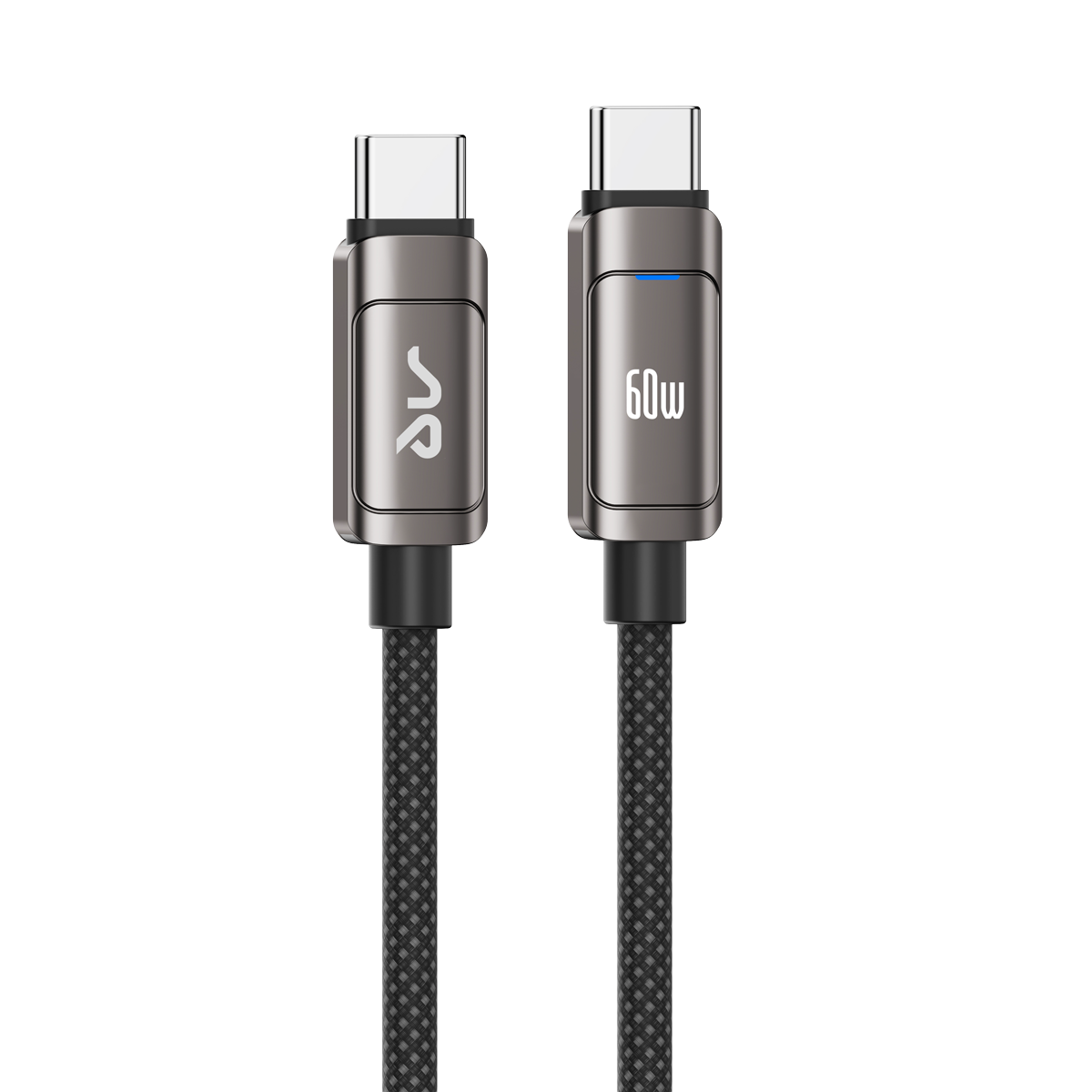 Zinc Alloy Braided Cable w LED Indicator